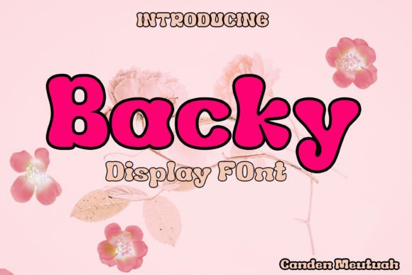 Backy: A Display Font for Editorial Clarity and Style