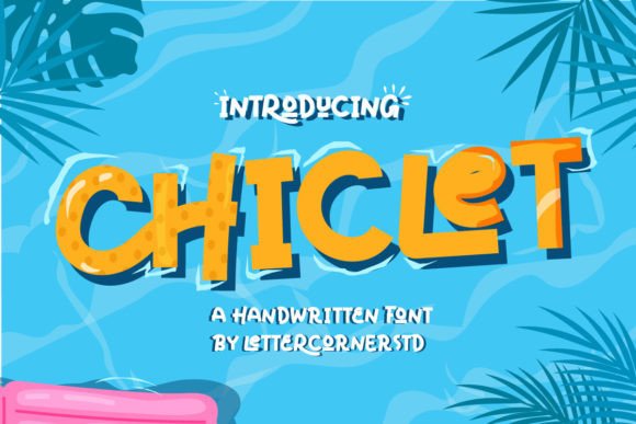 Chiclet Display Font for Editorial Design