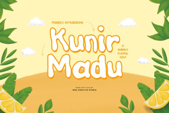 Kunir Madu: A Playful Display Font for Editorial Design