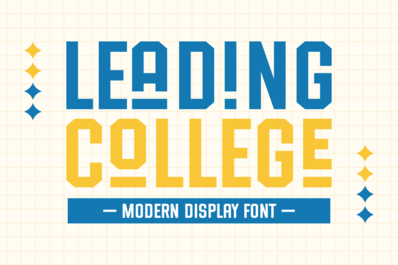 Leading College: A Modern Typeface for Bold Branding
