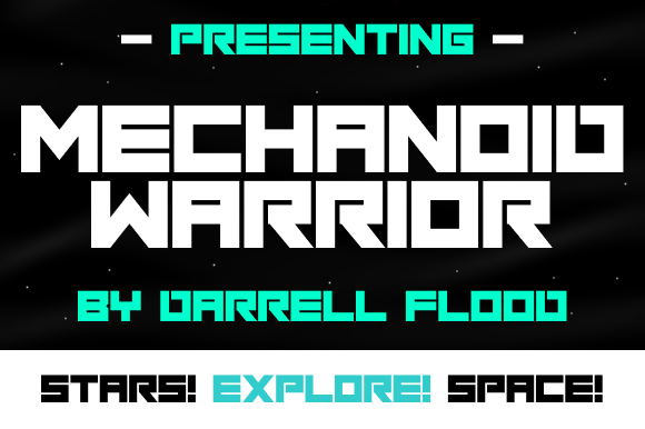 Mechanoid Warrior Font for Modern Branding
