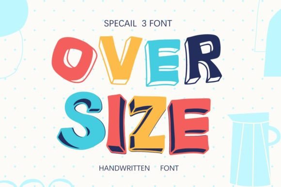 Over Size Duo: A Playful Font for Editorial Design