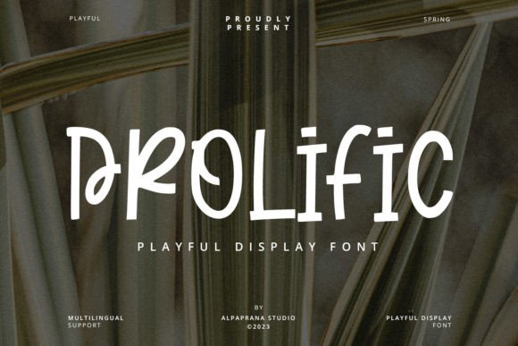 Prolific: A Font That Speaks with Personality