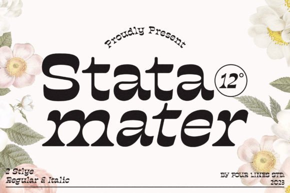 Stata Mater: A Serif Font for Timeless Craft Projects