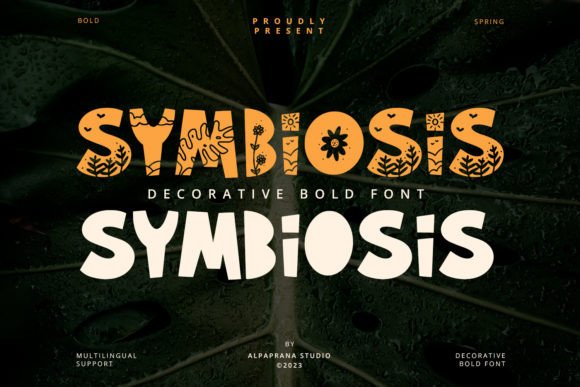 Symbiosis: The Playful Display Font That Elevates Campaigns