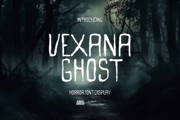 Vexana Ghost: A Chilling Display Font for Branding Projects