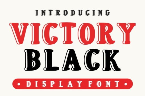 Victory Black: A Bold Display Font for Web Design