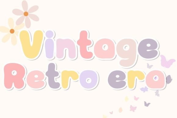 Vintage Retro Era Font for Web Design