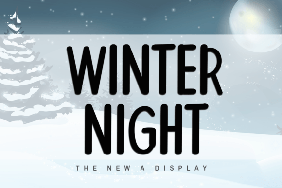 Winter Night Font Review for Design Projects